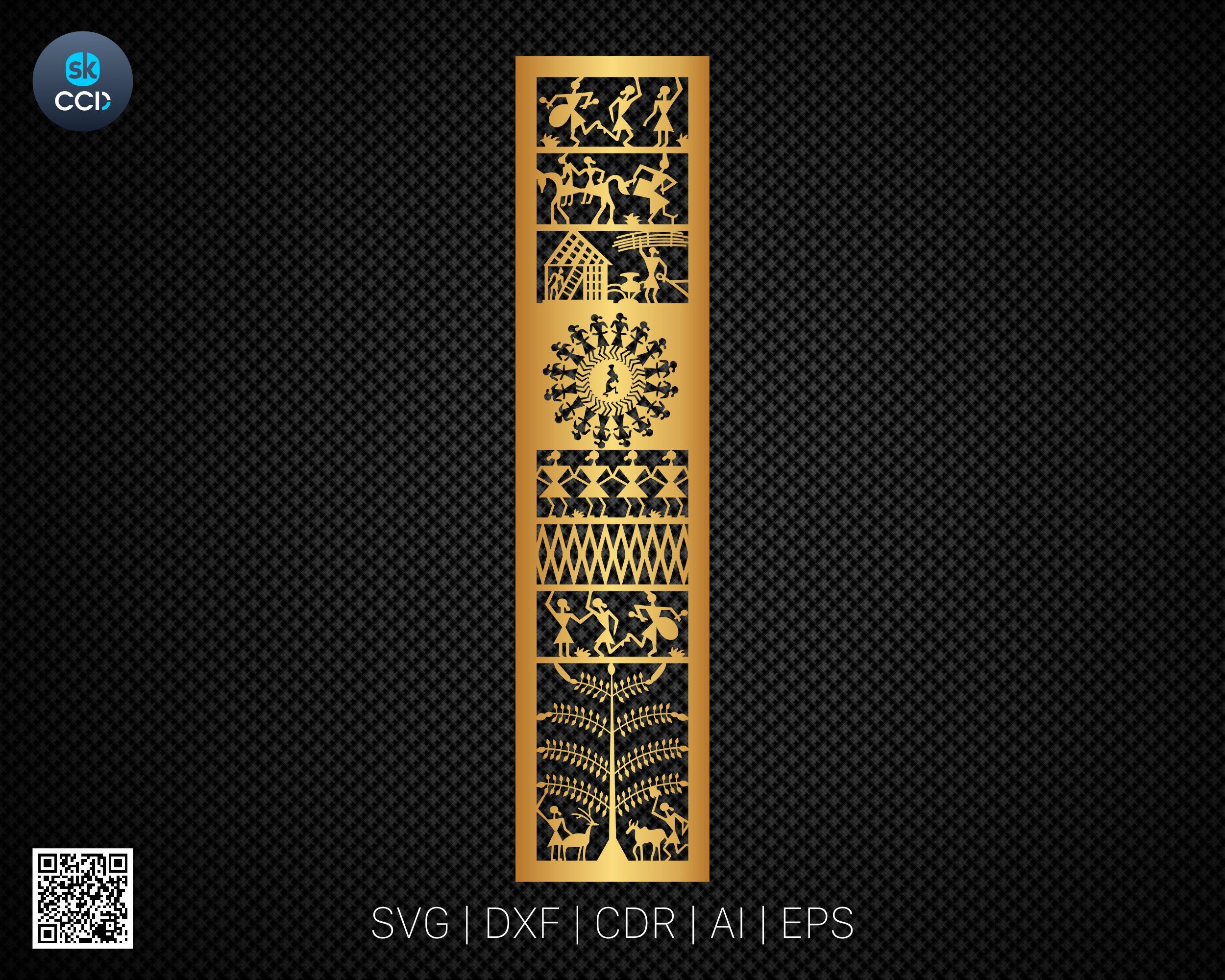 Traditional Laser Cutting Design Partation Screen DXF Vector Cnc Instant Download File, Cnc Digital Design, SVG