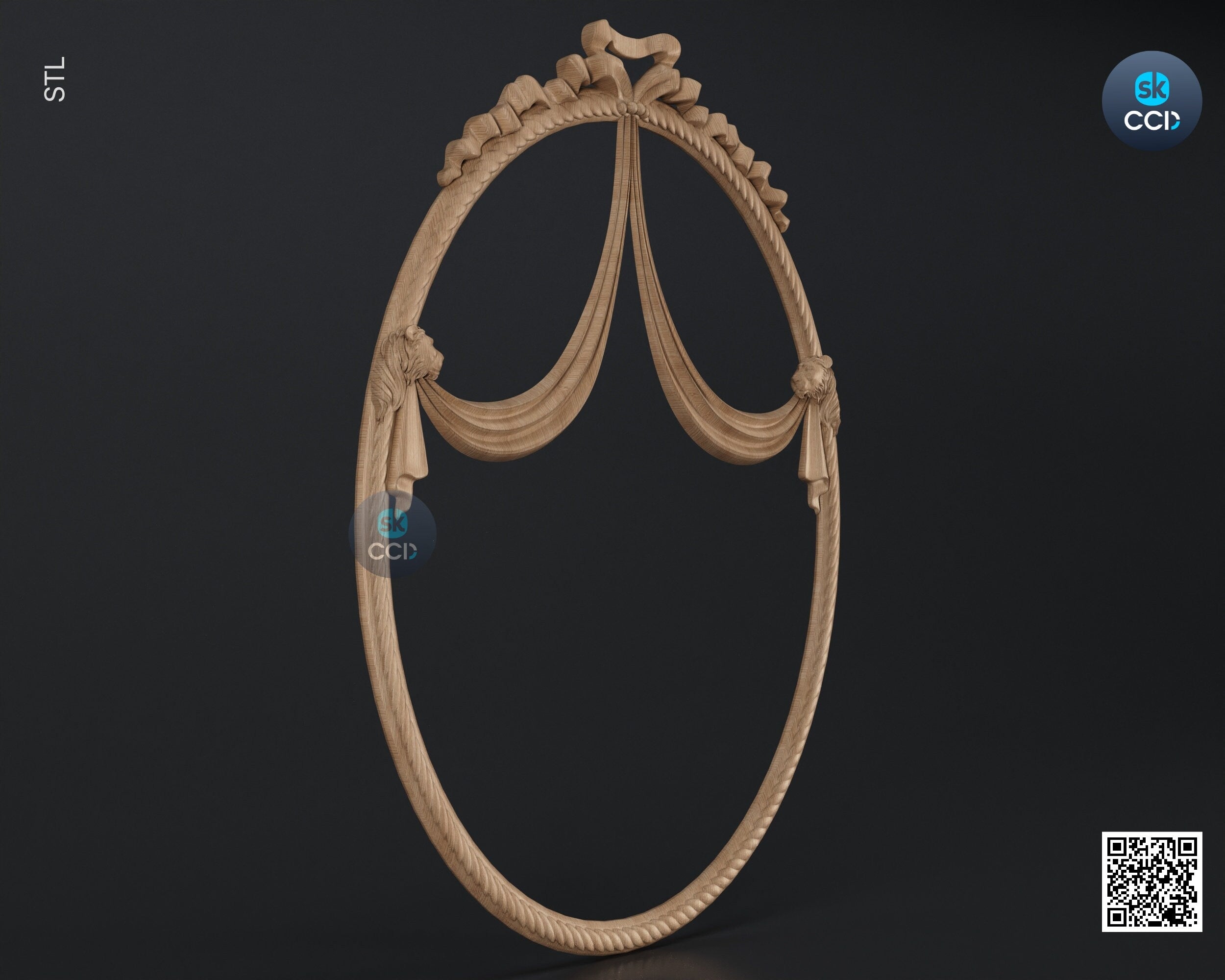 Carved Frame STL 3D Model, Carvign Frame, CNC Router Carving ArtCAM File, CNC files, Wood, Art, Wall Decor SKWF10130